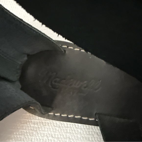 Madewell Rowan Gladiator Sandal Black Leather Women Size 7 - Picture 4 of 8